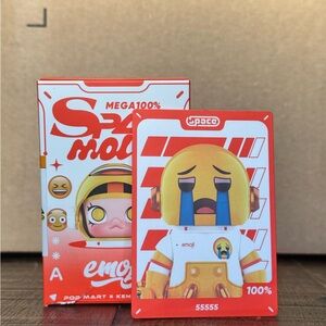 Space Molly Emoji Figure - 55555 from Pop Mart